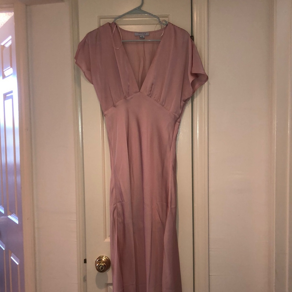 Silk pink dress (never worn)